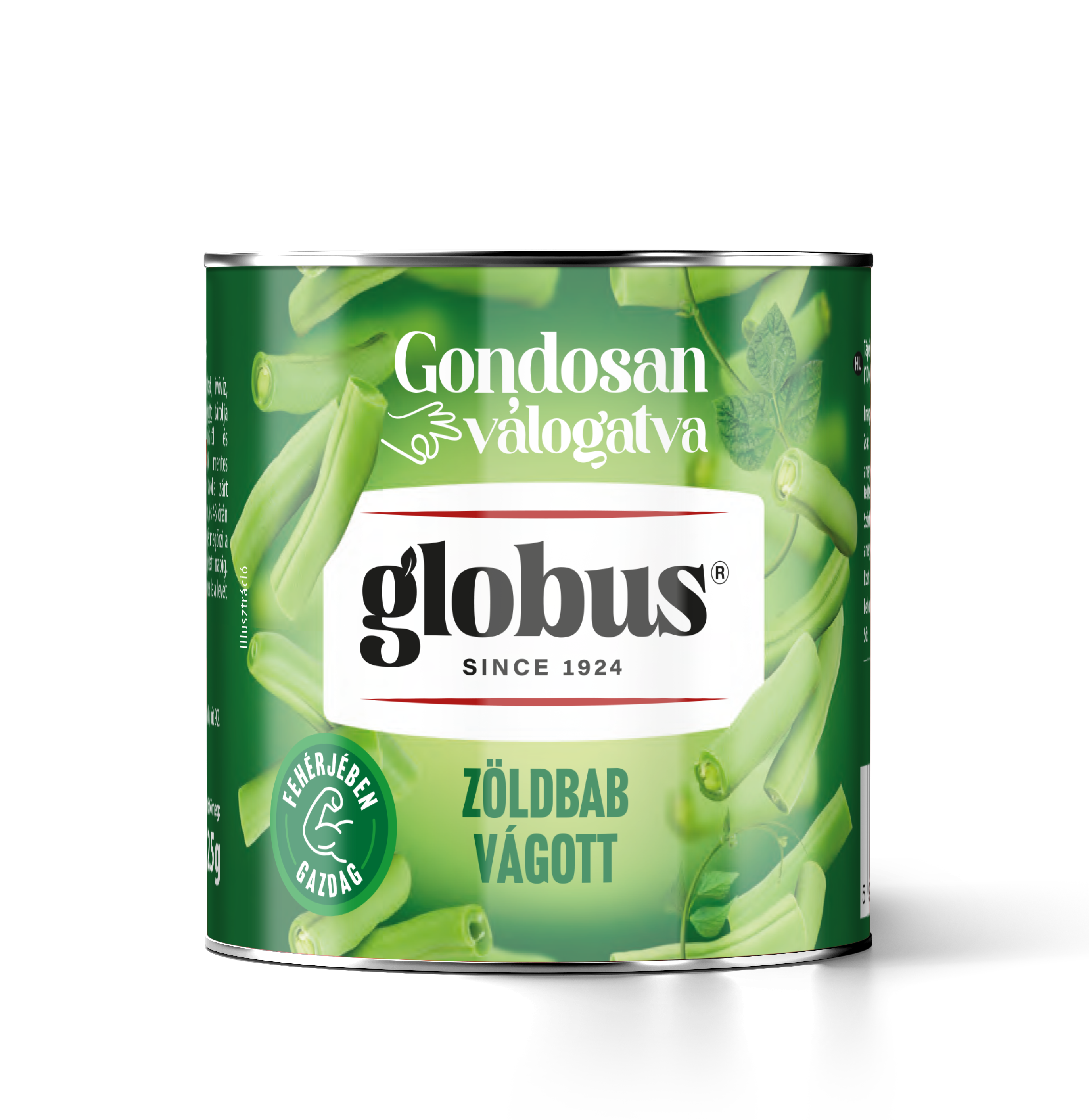 GLOBUS Zöldbab vágott 800g/455g